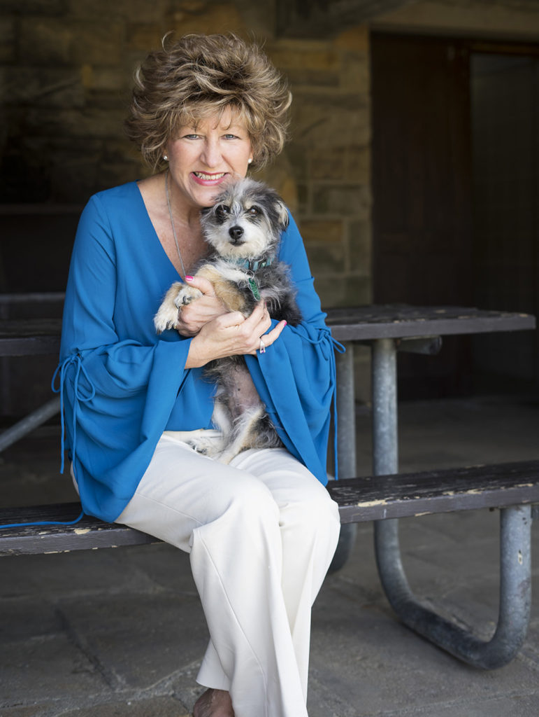 Sherry Carnahan with dog